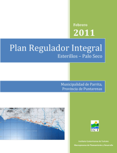 Plan Regulador Integral Esterillos - Palo Seco ago 2012