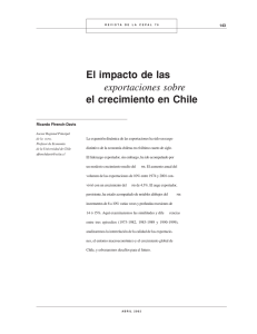 El impacto de las exportaciones sobre el crecimiento en Chile PDF