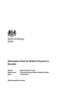 Ecuador 2015 Prisoners Info Pack – April 2015