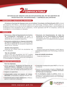 MIT Mexico_Segunda Convocatoria