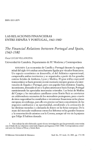 Las relaciones financieras entre España y Portugal, 1563-1580