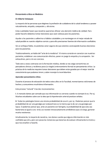 1 Pensamiento crítico en Medicina Dr Alberto Velazquez La mayoría