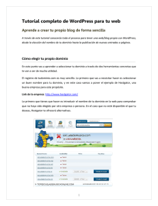 Tutorial completo de WordPress para tu web