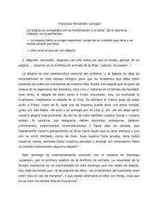 Francisco Fern&aacute;ndez Carvajal La alegr&iacute;a es compatible con la