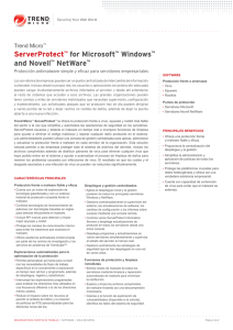 ServerProtect™ for Microsoft™ Windows™ and Novell™ NetWare™