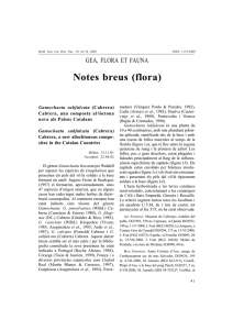 Notes breus (flora) - Portal de Publicacions