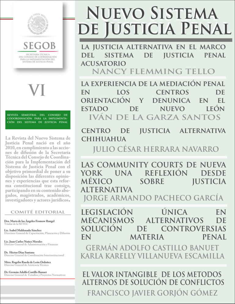 Nuevo Sistema de Justicia Penal Nuevo Sistema de