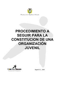 Constitución de una Organización Juvenil