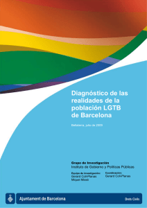 2. Diagnóstico de las realidades de la población LGTB de Barcelona