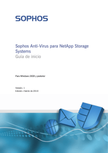 Guía de inicio de Sophos Anti-Virus para NetApp Storage Systems