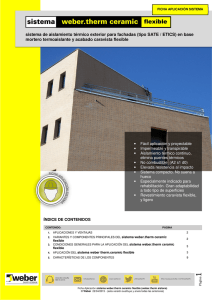 sistema de aislamiento térmico exterior para fachadas (tipo SATE