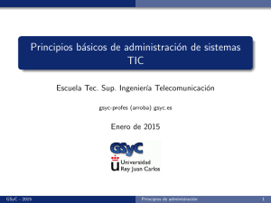 Principios básicos de administración de sistemas TIC