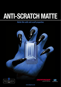 Matte film with anti-scuff properties