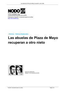 Las abuelas de Plaza de Mayo recuperan a otro nieto