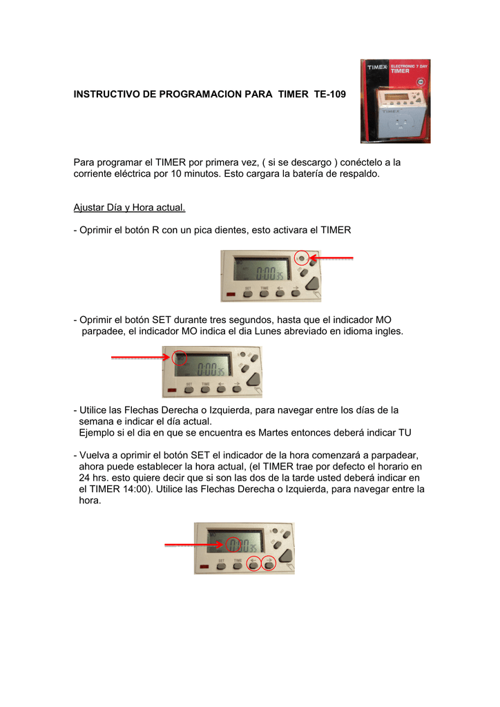 Programacion De Timer O Temporizador