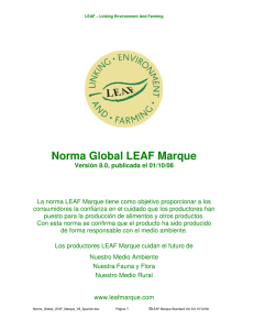 Norma Global LEAF Marque Versión 8.0, publicada el 01/10/08