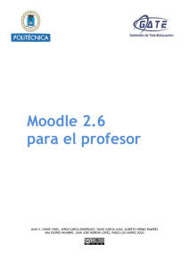 Moodle 2.6 para el profesor - Universidad Politécnica de Madrid