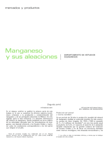 Manganeso - revista de comercio exterior
