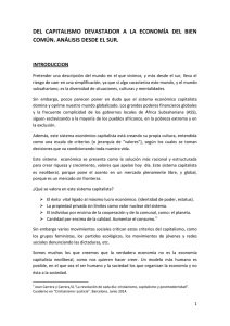 del capitalismo devastador a la econom&iacute;a del bien