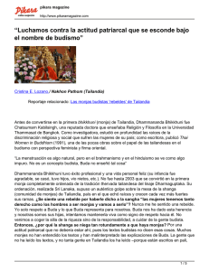 “Luchamos contra la actitud patriarcal que se esconde bajo el