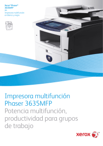 Impresora multifunción Phaser 3635MFP Potencia multifunción