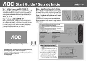 Start Guide / Guía de Inicio