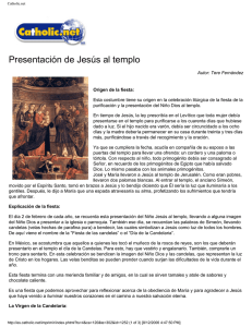 Presentación de Jesús al templo