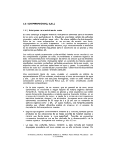 3.3) CONTAMINACIÓN DEL SUELO 3.3.1) Principales