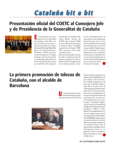 La primera promoción de telecos de Cataluña, con el alcalde