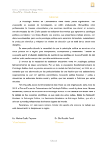 Editorial Vicedirectora Director - Revista Electrónica de Psicología