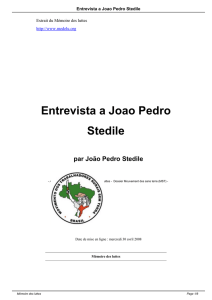 Entrevista a Joao Pedro Stedile