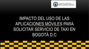 Impacto del uso de la aplicaciones de Taxi