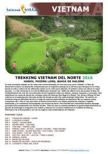 TREKKING VIETNAM DEL NORTE 2016