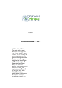 Romance de Moriana y Galván - Biblioteca Virtual Universal
