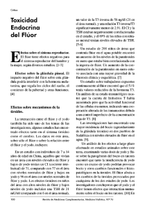 Toxicidad endocrina del flúor