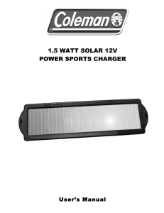1.5 watt solar 12v power sports charger