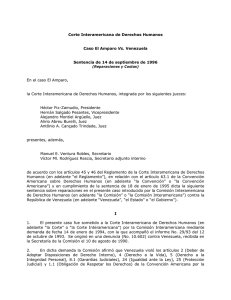 El Amparo Vs. Venezuela - Corte Interamericana de Derechos