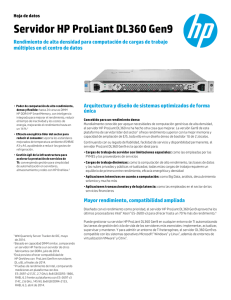 Servidor HP ProLiant DL360 Gen9: Rendimiento de alta densidad