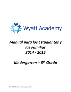 Manual para los Estudiantes y las Familias 2014
