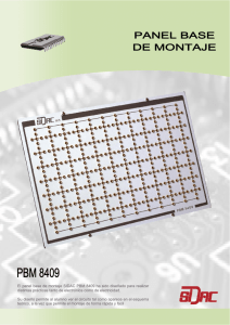 El panel base de montaje SIDAC PBM 8409 ha sido diseñado para