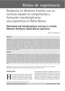 Relato de experiencia - FAMFyG (Federaci&oacute;n Argentina de