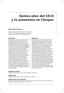 Quince años del EZLN y la autonomía en Chiapas