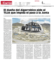 El dueño del Algarrobico pide al TSJA que impida el paso a la Junta