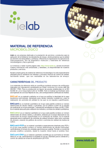 MATERIAL DE REFERENCIA MICROBIOLÓGICO