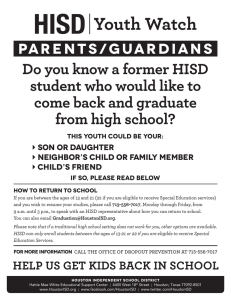 Do you know a former HISD student who would like to come back