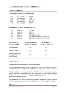 LA HABILIDAD EN EL TRATO PERSONAL