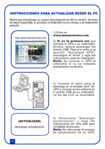 instrucciones para actualizar desde el pc