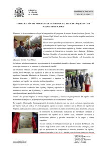 Informe acerca de la reunion del Embajador de Espaa en Nueva