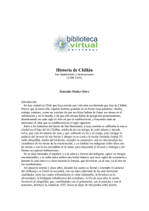 Historia de Chillán - Biblioteca Virtual Universal