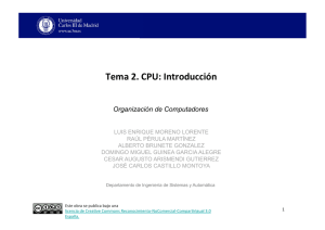 Tema 2. CPU: Introducción